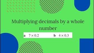 Multiplying decimals by whole numbers #math #multiplyingdecimals#mathexercise#multiplying#decimals