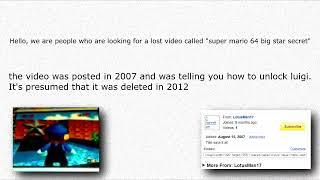 Help us to find Super Mario 64 big star secret