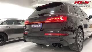 AUDI Q7 3.0T 2022 with RES Exhaust SS valve catback sound check