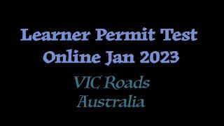 Learner Permit Test Online | January 2023 | VicRoads | Overseas License Conversion | Melbourne