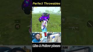 Perfect throwable in pubg #shorts  #pubgmobile #pubg1vs4