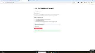 XML Sitemap URL Extractor Tool