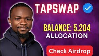 TapSwap Airdrop: Check ALLOCATION NOW || Taps Token || Listing on Bitget Excange