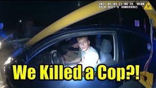 The Moment Drivers Ran Over A Cop!