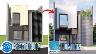 25X50 Feet Modern House Design SketchUp 2024 Tutorial