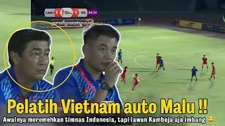  MALU SENDIRI AKHIRNYA ‼️ Awalnya Remehkan Timnas, Pelatih Vietnam emosi di tahan Imang Kamboja 