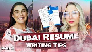 Part 2. Dubai Resume Writing Tips. Jobs in UAE.