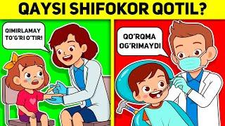 QAYSI SHIFOKOR QOTIL? YANGI MANTIQIY SAVOLLAR - ҚАЙСИ ШИФОКОР ҚОТИЛ? ЯНГИ МАНТИҚИЙ САВОЛЛАР