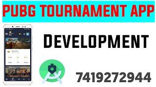 PUBG Tournament App Development New Pubg Tournament App develop by Android Studio with admin panel