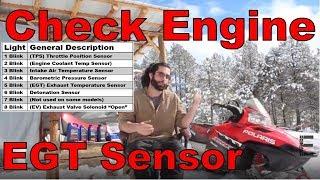 Polaris Snowmobile Check Engine Codes & RMK 900 EGT Sensor Replacement