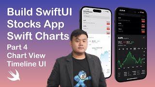 Build Swift Charts Stocks App Part 4 - Chart View - SwiftUI iOS 16 App
