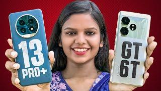 realme 13 Pro+  VS realme GT 6T : Detailed Comparison | Which One Is Best? #realme13pro+ #realmegt6t