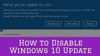 How to Disable / Turn Off  Windows 10 Update | Windows Tutorial