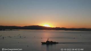 USS Momsen (DDG-92) inbound San Diego at sunrise