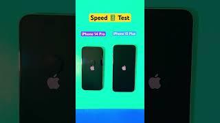 iPhone 14 Pro vs iPhone 15 Plus #speed #test