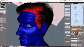 Creating a Realistic Head in Blender -- part 09b -- Creating Hair