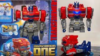 How to transform powerful Optimus prime figure. Transformers one movie full tutorial through 4 modes