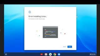 Fix Guide "Error Installing linux" on  ChromeOS 2021
