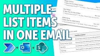 How to Send a SINGLE EMAIL ️ with multiple SharePoint list items | Build THIS Power Automate Flow