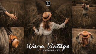 Warm Vintage Lightroom Preset | Lightroom Mobile Preset Free DNG & XMP | lightroom presets