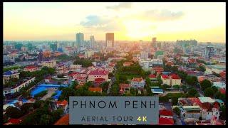 Phnom Penh, Cambodia - 4K AERIAL DRONE