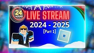 #roblox  LIVE STREAM 24 HOURS - GOODBYE 2024! [Part 1]