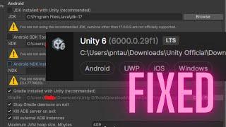  Fix Unity 6 Android Export Issues!  SDK, JDK & Tools Made Easy 