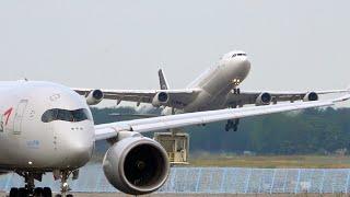 Planespotting Frankfurt Airport Startbahn West Heavys on Tour | Close Up | Waving Pilot AeroLogic