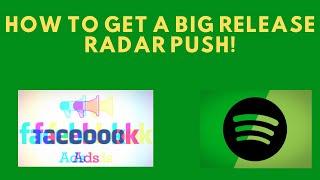 how to get a big release radar push!