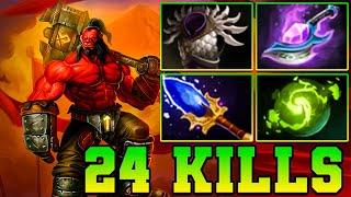 24 Kills Monster Axe Offlane !! Axe Dota 2 Offlane Carry 7.37 Pro Build Guide Gameplay