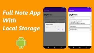 Full Notes App With Local Database | Sharedpreferences |Android App Development Tutorial