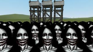 Kuchisake Onna Vs Towers In Garry's Mod! (Part 27)