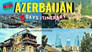 #Azerbaijan Tour Itinerary 5 days | Things to do #Baku city tour, Gabala, Sheki | Dubai to Baku