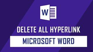 Remove all Hyperlinks in Microsoft Word | Disable Auto Hyperlink on Word