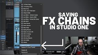 Save FX Chains in #StudioOne