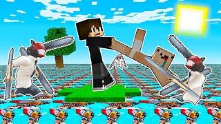 НУБ ПРО И ДЕВУШКА ПРОТИВ ЦУНАМИ ЧЕЛОВЕКА БЕНЗОПИЛЫ В МАЙНКРАФТ! ЕНОТИК CHAINSAW MAN MINECRAFT