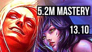 VLADIMIR vs AHRI (MID) | 5.2M mastery, 1300+ games, 8/2/5 | KR Grandmaster | 13.10