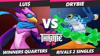 The Throne 2 - Lui$ (Wrastor) Vs. drybie (Ranno) Rivals of Aether 2 - RoA2