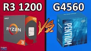 Ryzen 3 1200 vs Pentium G4560 - Full Performance Comparison