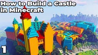 How to Build an Awesome Castle in Minecraft 1.14.4 / 1.15 #1