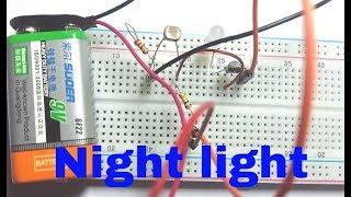 night light: How to make LDR night light Circuit on breadboard.