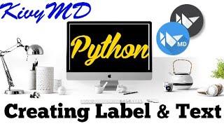 Creating Label and Text Style in kivymd in hindi