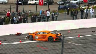 McLaren MP4-12C GT3 crash - slideshow