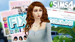 SIMS 4 MORE COLUMNS MOD NOT WORKING AFTER SIMS 4 UPDATE 2021! FIX CC COLUMNS IN CAS! TS4 TUTORIAL