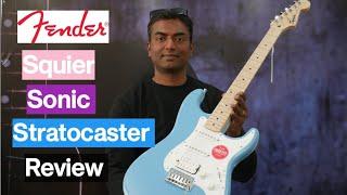 Fender Squier Sonic Stratocaster electric guitar review.