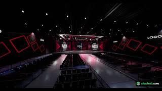 STAGE ADS UNREAL ENGINE VIRTUAL EVENT STAGE SET DMX LIGHT INTEGRATED WITH AXIMMETRY