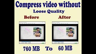 How to Compress video without losing quality || Hindi ||