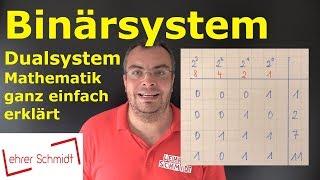 Binärsystem  - Dualsystem  - ganz einfach erklärt (+ typische Aufgaben in der Mathearbeit)