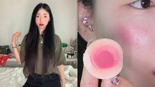 쿠션 블러셔 바르는 방법! Red Blush Red Lip Daily Make-up | Sunday GRWM LIVE Edited