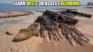 BLEND 3D ASSETS with LANDSCAPE | UE5.3 Runtime Virtual Texturing Tutorial